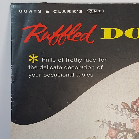 Vintage 1950s Coats & Clarks Ruffled Doilies Book 327 Crochet Craft Pattern Book - Picture 3 of 12